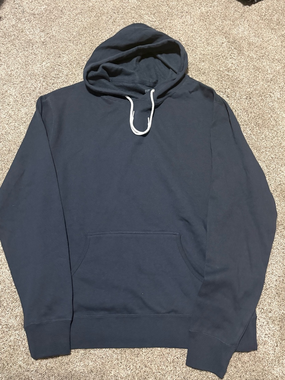 Ruxen Men's Navy Hooded Pullover Sweatshirt - Classic Casual Hoodie